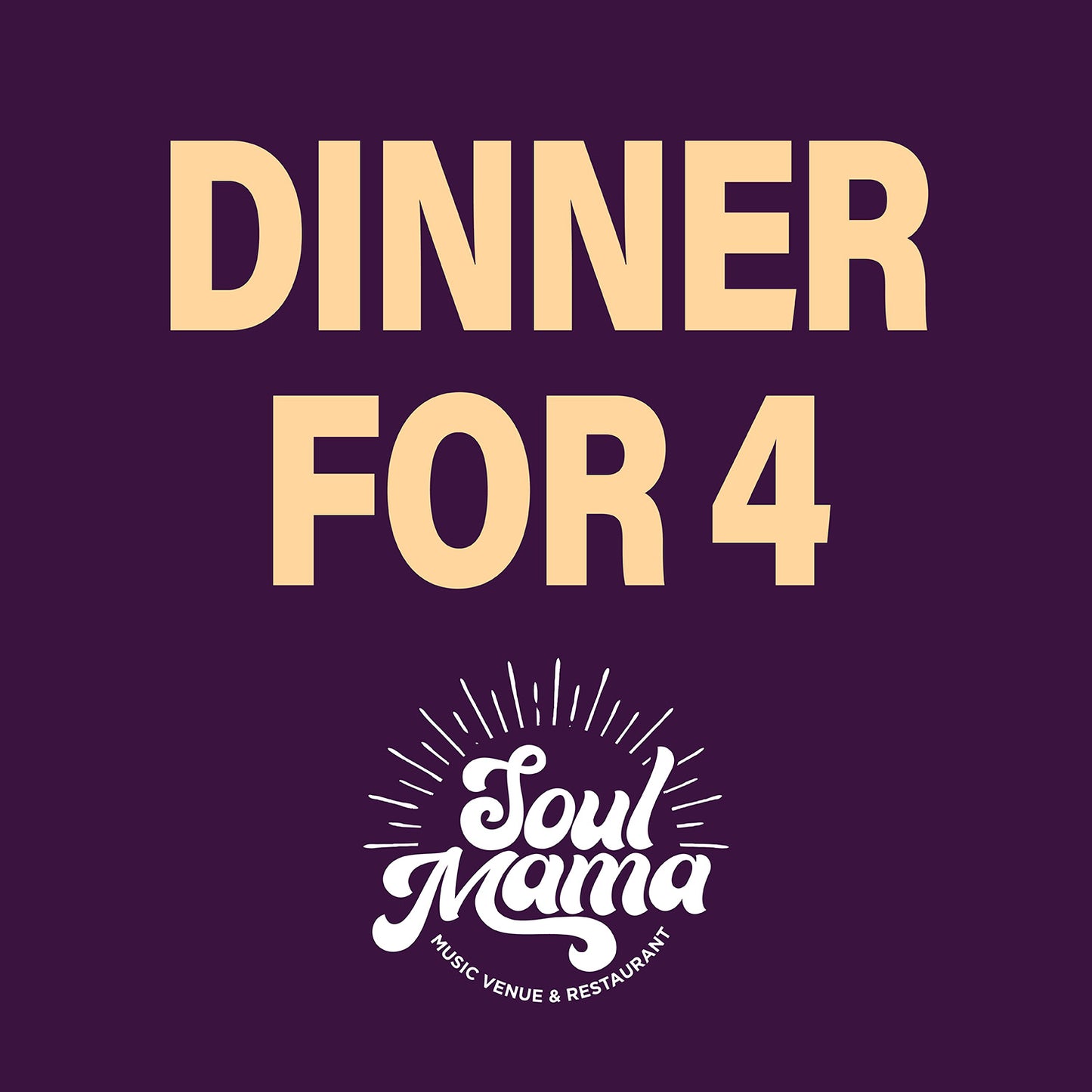 Pre Book Dinner For 4