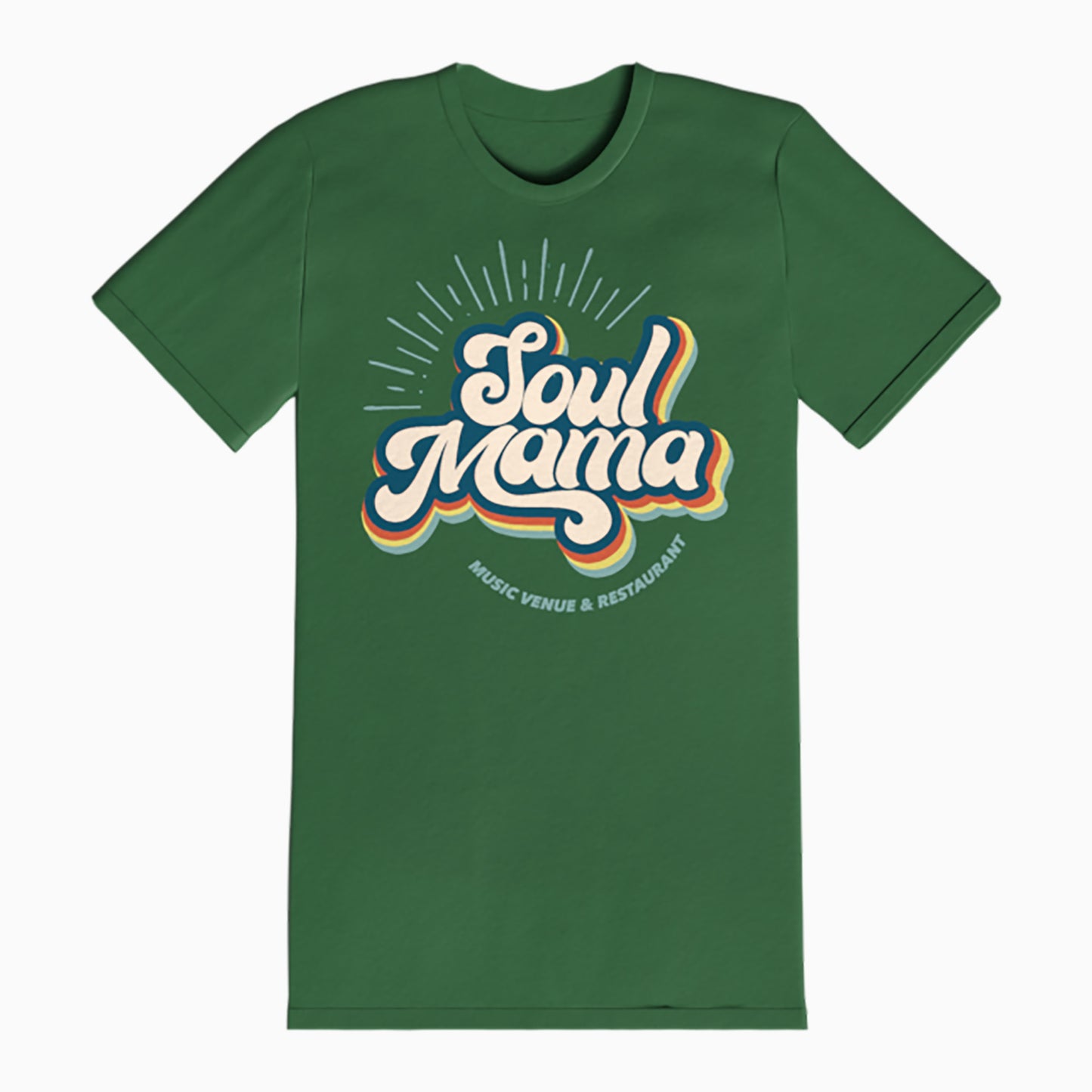 Soul Mama Retro T Shirt (Green)